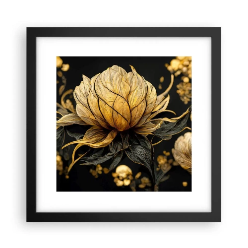Póster en marco negro - Sutil fragilidad - 30x30 cm