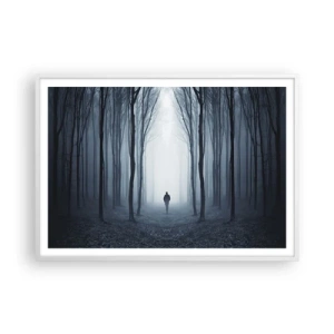 Póster en marco blanco - Alto y claro - 100x70 cm