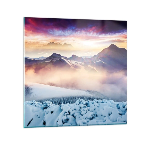 Cuadro sobre vidrio - Impresiones sobre Vidrio - La fuerza y la pureza de la naturaleza - 60x60 cm