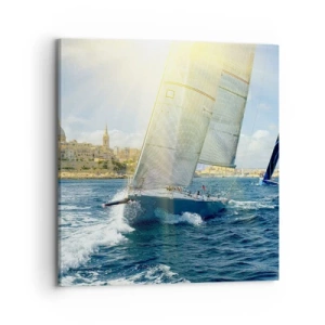 Cuadro sobre lienzo - Impresión de Imagen - Hora de abandonar la ciudad - 70x70 cm