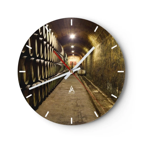 Reloj de pared - Reloj de vidrio - El placer - 40x40 cm
