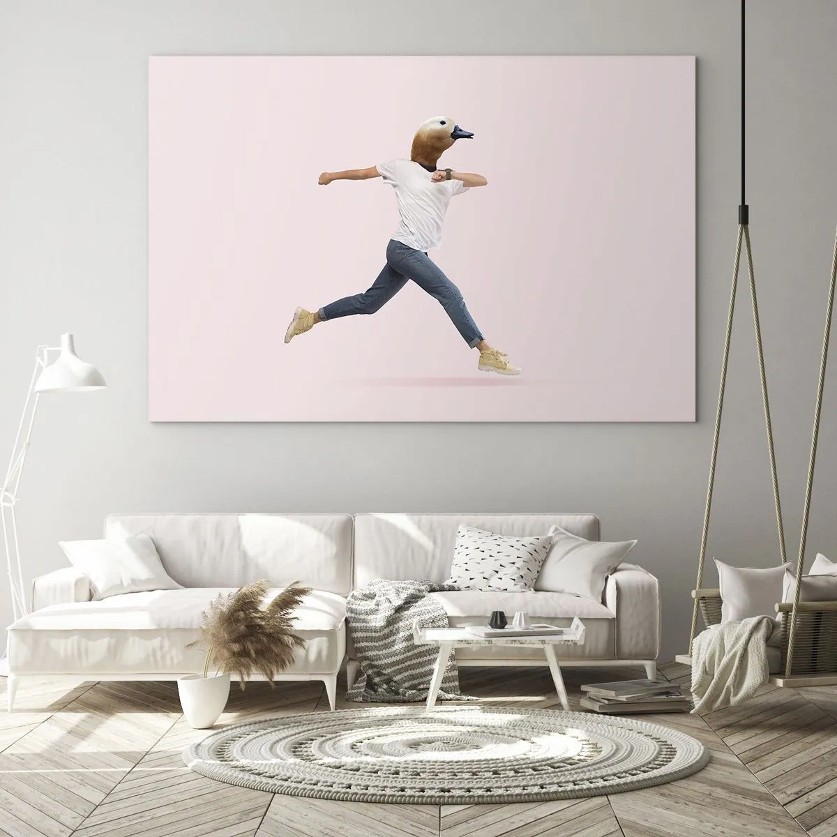 Cuadro sobre vidrio - Impresiones sobre Vidrio - Una pizca de absurdo - 120x80cm - Una pizca de absurdez - Decoración de pared moderna para salón y dormitorio ARTTOR