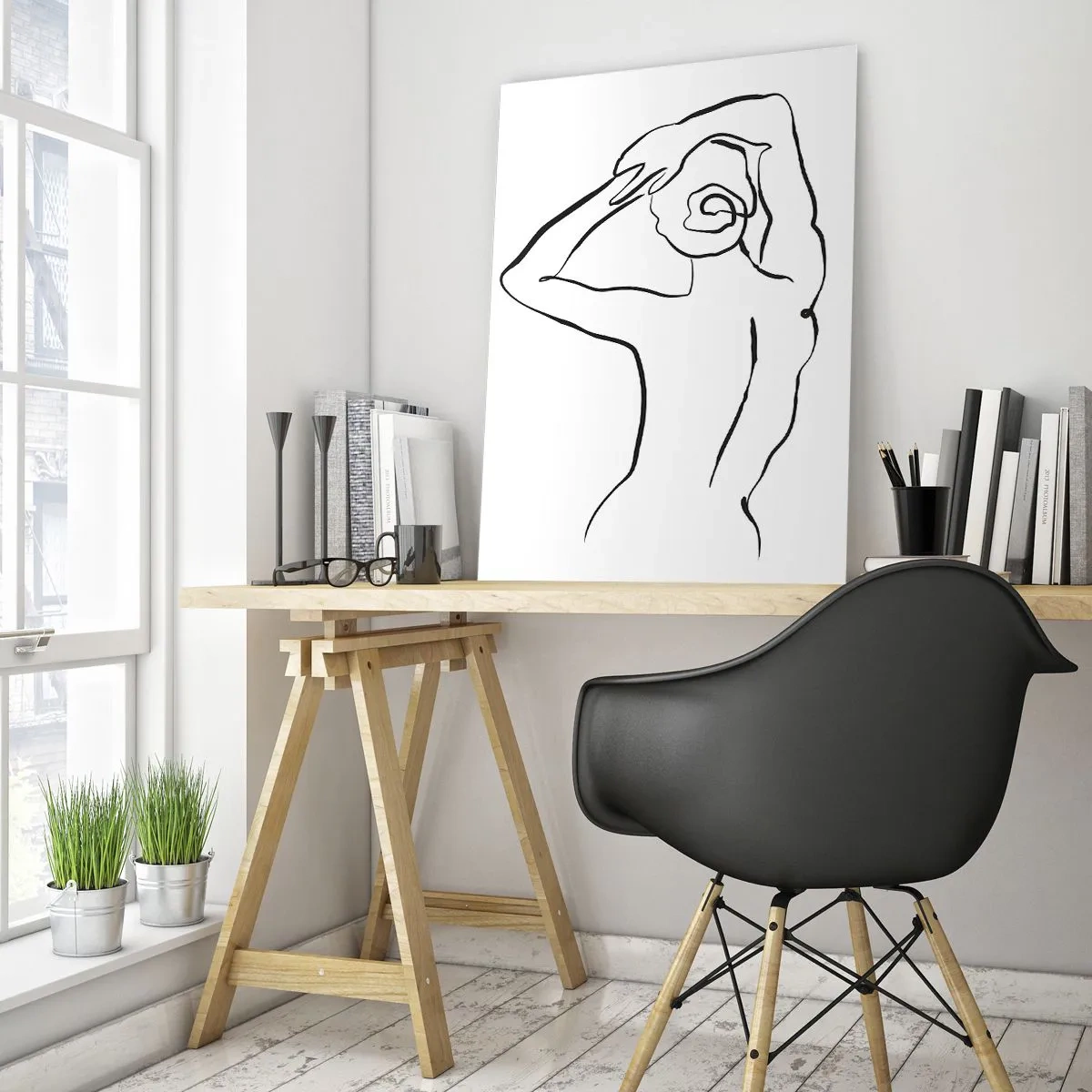 Cuadro sobre vidrio - Impresiones sobre Vidrio - Pose matinal - 80x120 cm