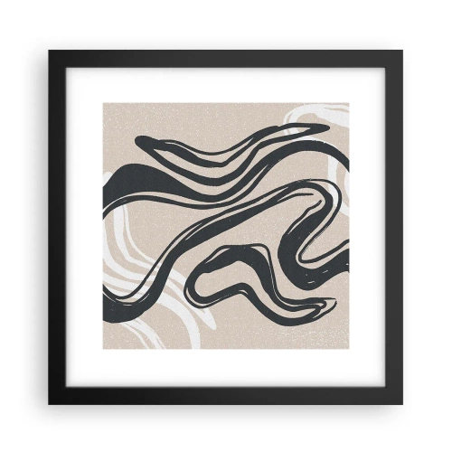 Póster en marco negro - Expresión multiplicada - 30x30 cm
