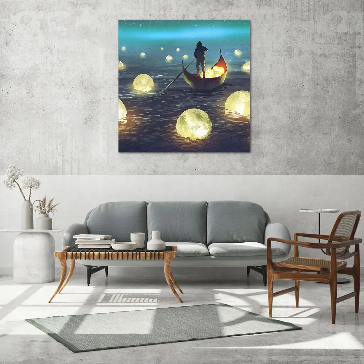 Cuadro sobre vidrio - Impresiones sobre Vidrio - Cosas que los filósofos nunca soñaron - 50x50 cm