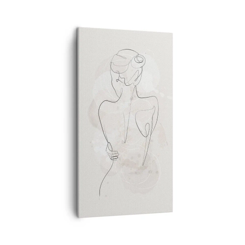 Cuadro sobre lienzo - Impresión de Imagen - Como un cuerpo sensible - 45x80 cm