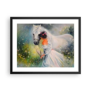 Póster en marco negro - Como si de un hermoso sueño se tratara - 50x40 cm