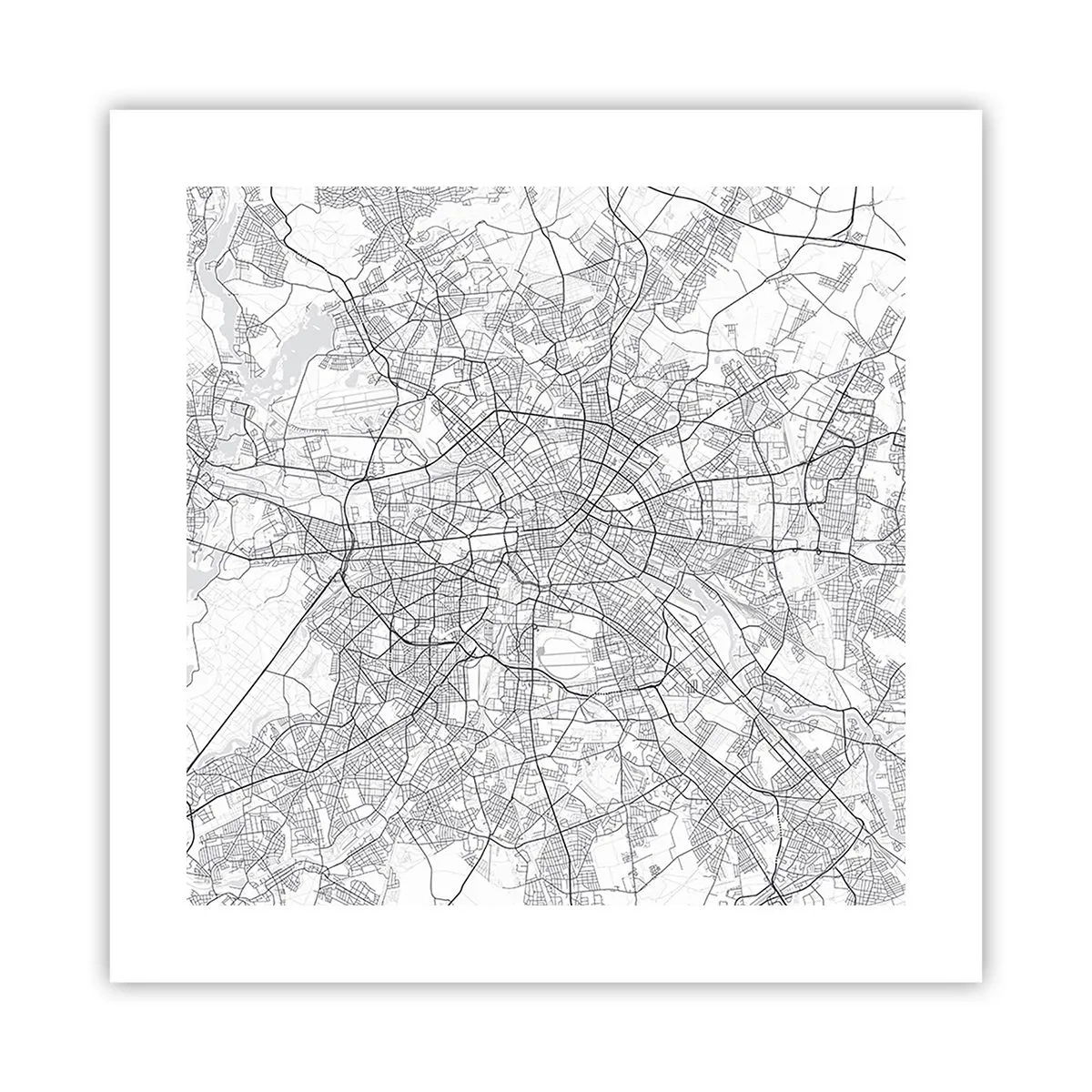 Póster - Flor de Berlín - 40x40 cm