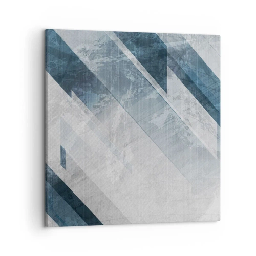 Cuadro sobre lienzo - Impresión de Imagen - Composición espacial - movimiento de grises - 50x50 cm