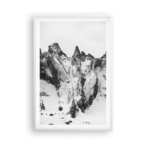 Póster en marco blanco - Cresta amenazante - 61x91 cm