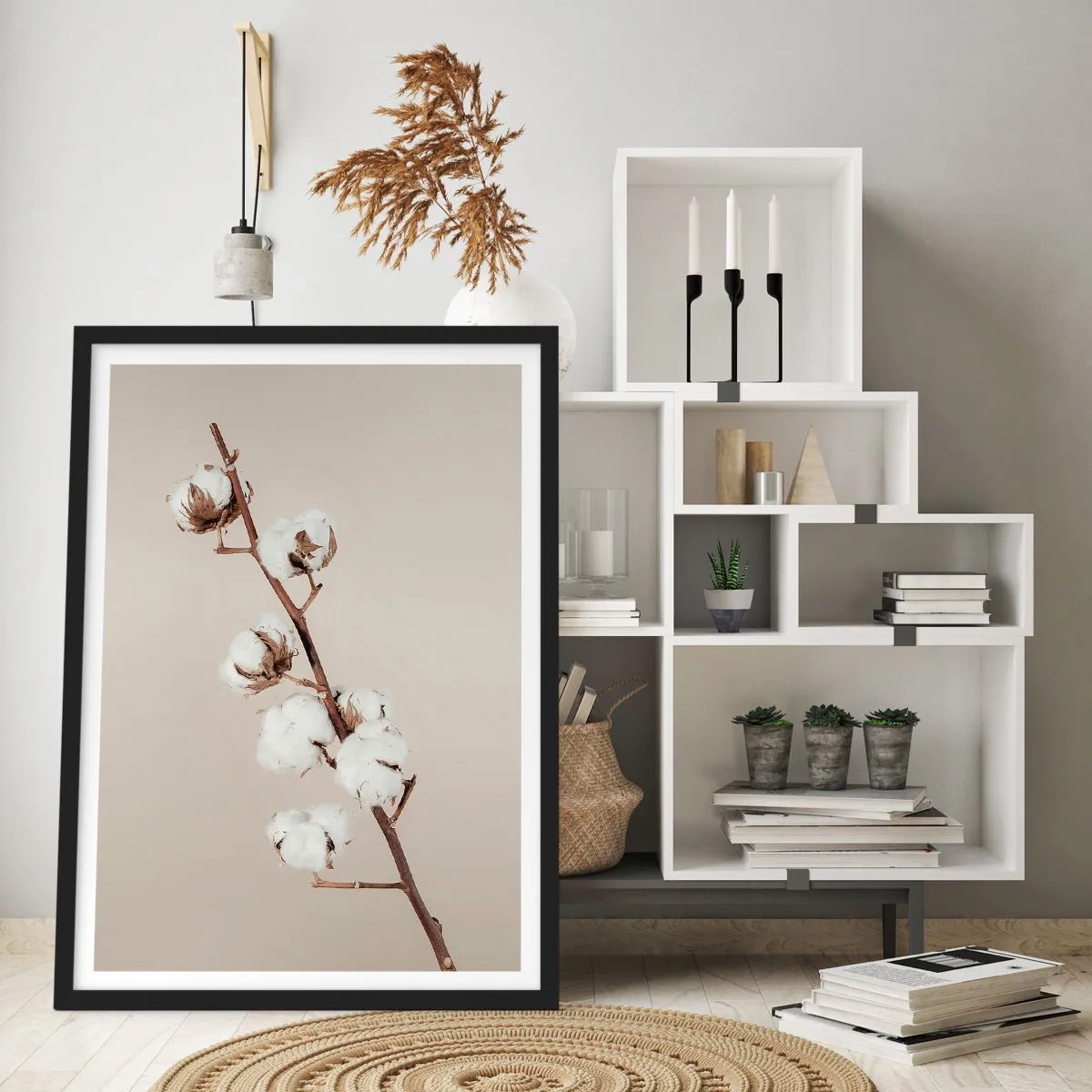 Póster en marco negro - En la fuente de la suavidad - 40x50 cm