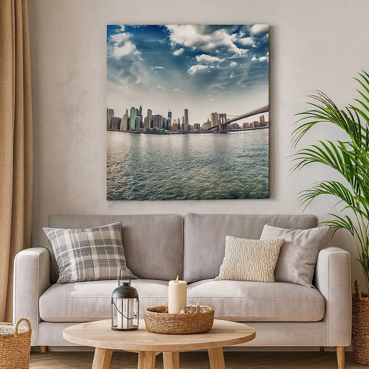 Cuadro sobre lienzo - Impresión de Imagen - Isla de cristal - 30x30 cm