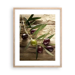 Póster en marco roble claro - Directamente de la naturaleza - 40x50 cm