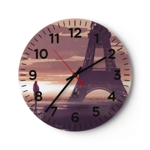 Reloj de pared - Reloj de vidrio - Sólo ellas dos - 40x40 cm