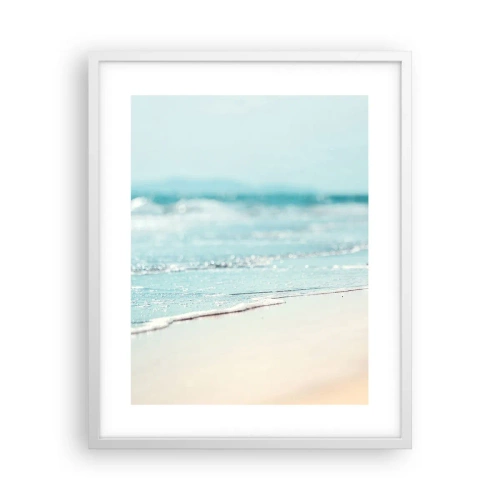 Póster en marco blanco - Calor y brisa - 40x50 cm