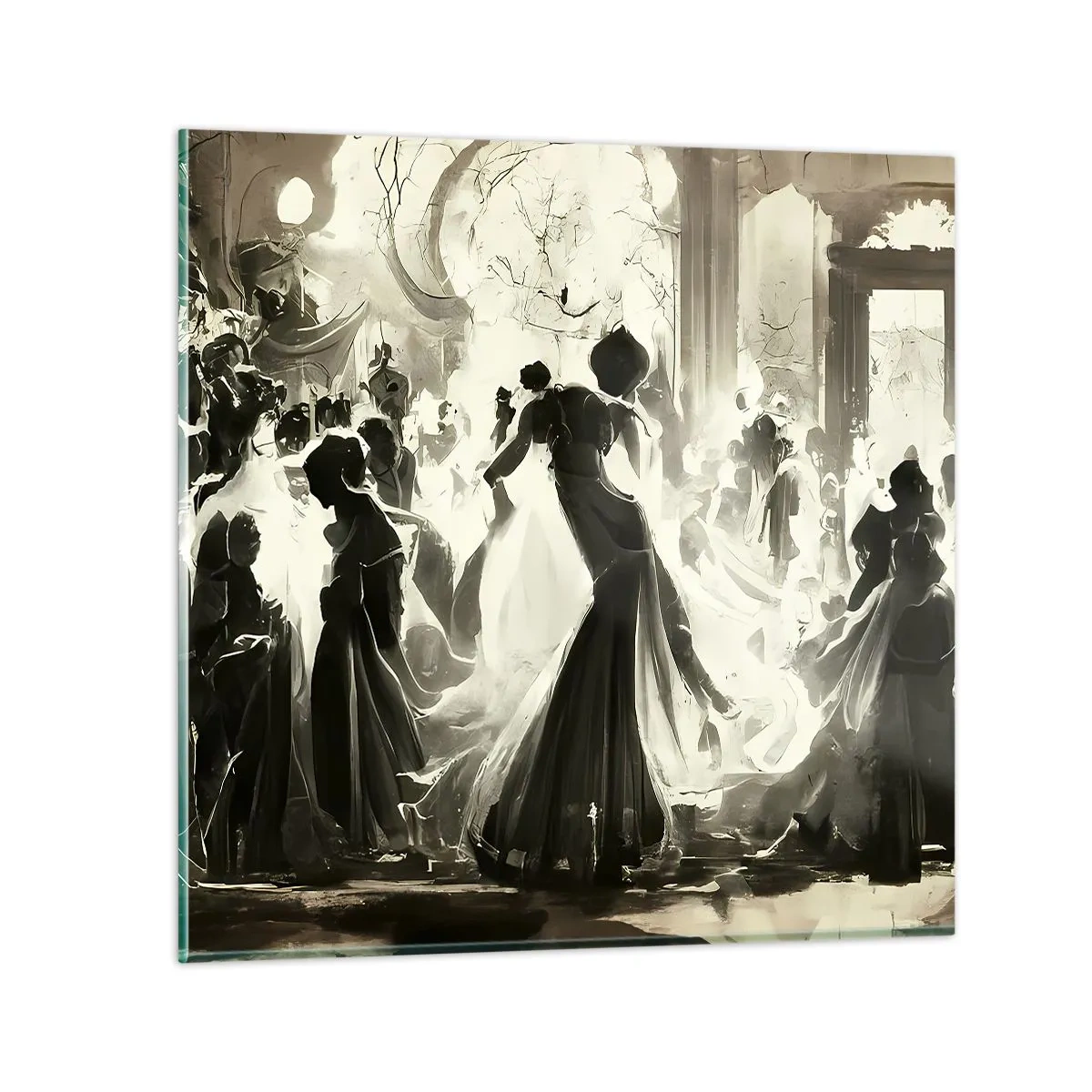 Cuadro sobre vidrio - Impresiones sobre Vidrio - Gran mascarada - 70x70 cm