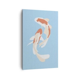 Cuadro sobre lienzo - Impresión de Imagen - Natación sincronizada espontánea - 80x120 cm