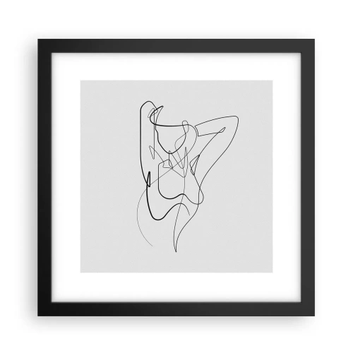 Póster en marco negro - Realmente, tal y como eres - 30x30 cm