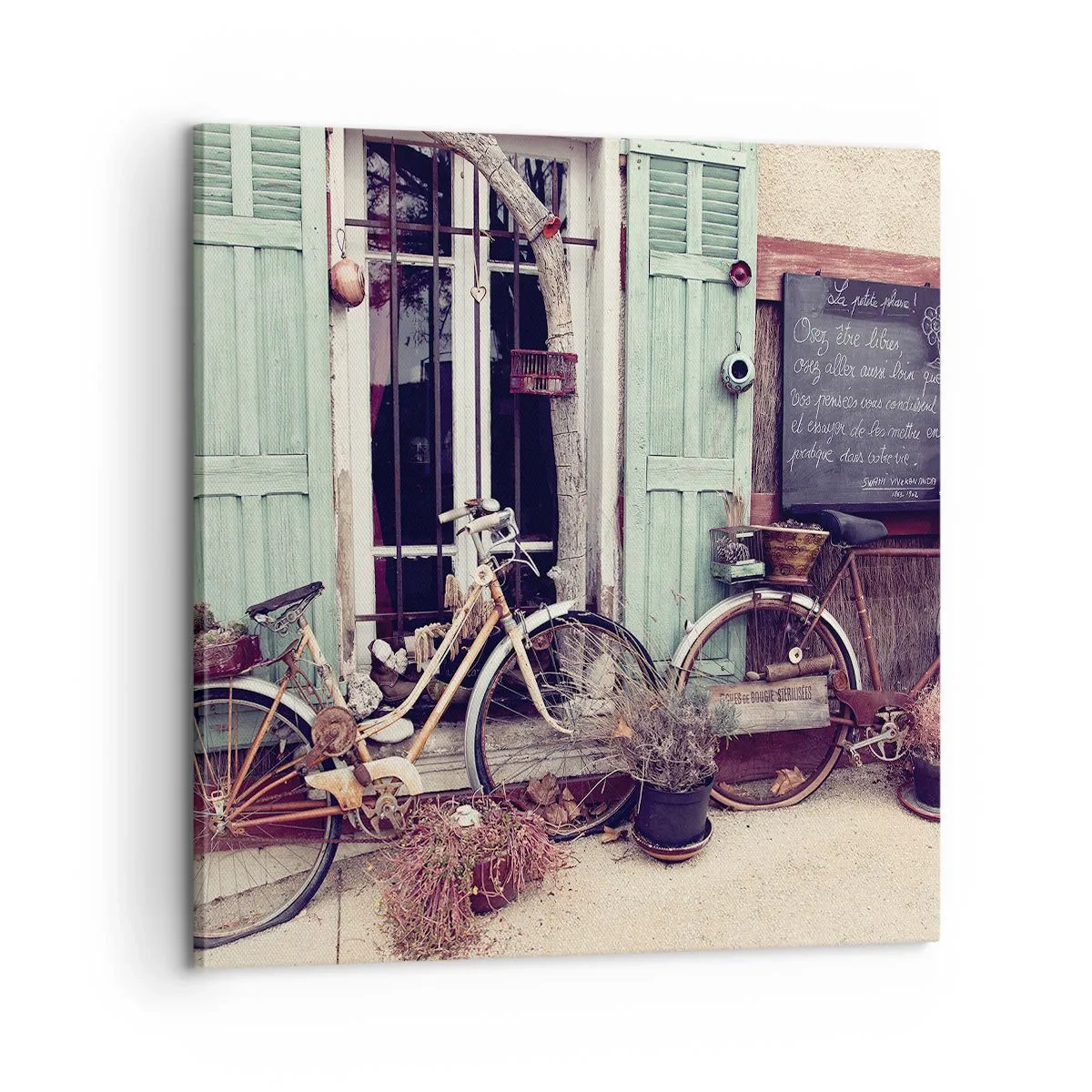 Cuadro sobre lienzo - Impresión de Imagen - La vida rural - 60x60 cm