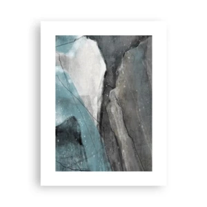 Póster - Abstracción: rocas y hielo - 30x40 cm