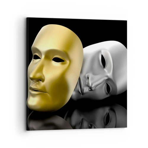 Cuadro sobre lienzo - Impresión de Imagen - La vida es un teatro - 70x70 cm