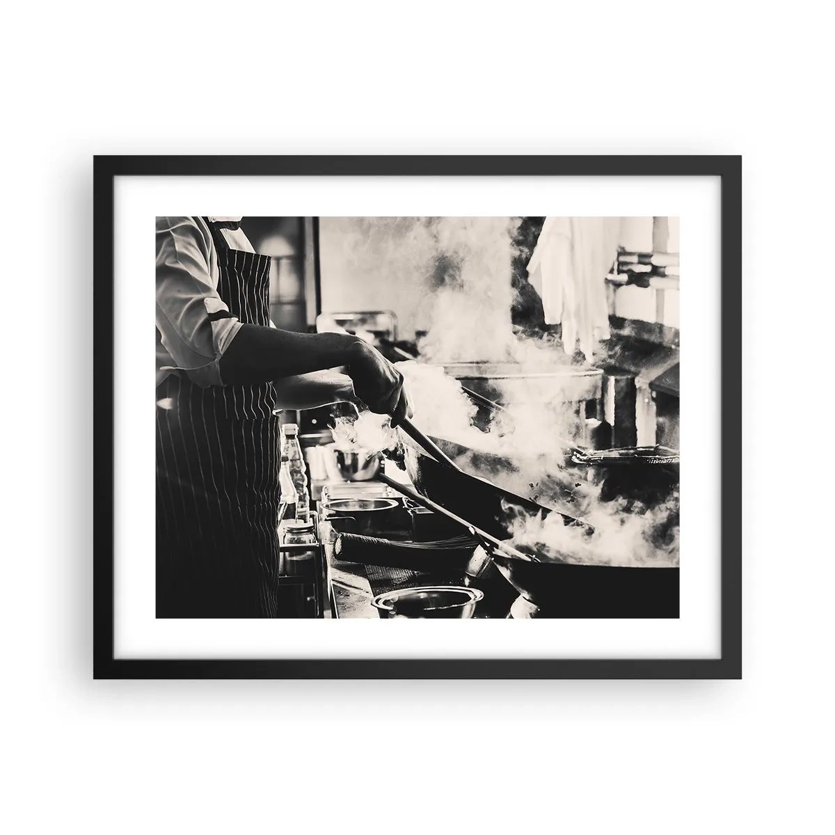 Póster en marco negro - Alquimia de sabores - 50x40 cm