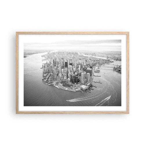 Póster en marco roble claro - ¿Cómo no amar este lugar? - 70x50 cm