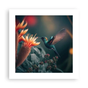 Póster - Una vida verdaderamente colorida - 40x40 cm