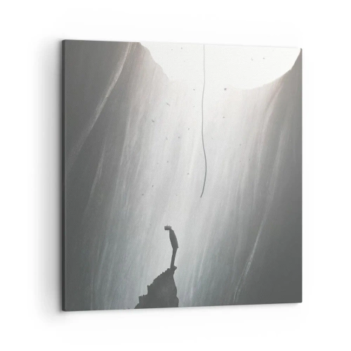 Cuadro sobre lienzo - Impresión de Imagen - Siempre hay una salida - 50x50 cm