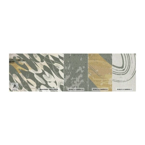 Muestra de fotomural Premium Canvas - Abstracción rítmica - Abstracción, Moderno, Envejecido - 100x30 cm