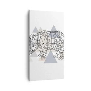 Cuadro sobre lienzo - Impresión de Imagen - Estructura de la fuerza - 55x100 cm