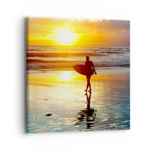 Cuadro sobre lienzo - Impresión de Imagen - El regreso del guerrero - 30x30 cm