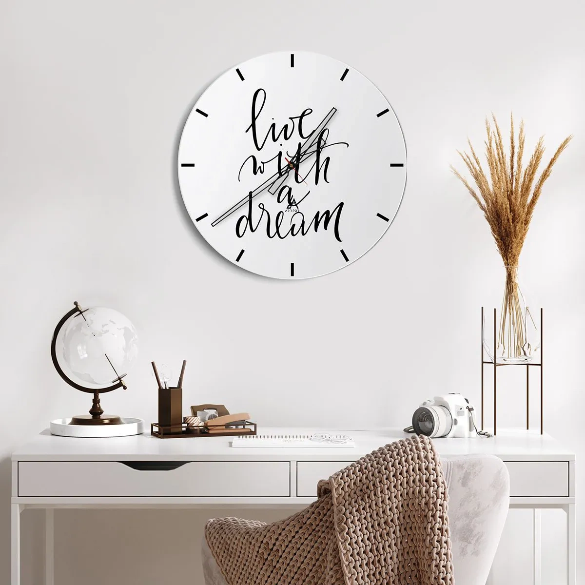 Reloj de pared - Reloj de vidrio - Por supuesto - 40x40 cm