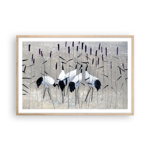 Póster en marco roble claro - Entre los suyos - 91x61 cm