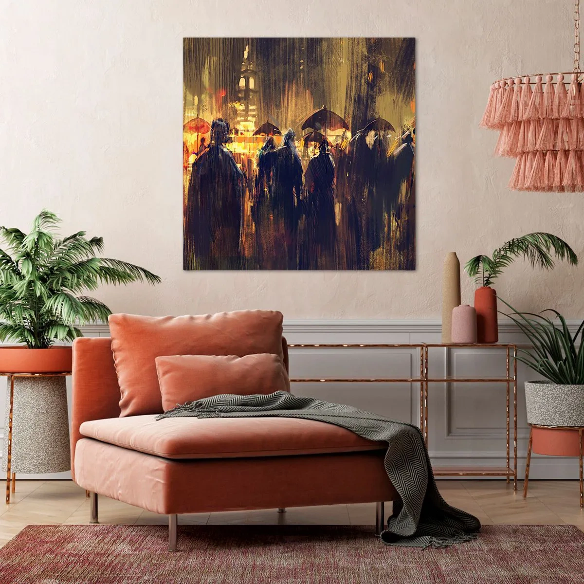 Cuadro sobre lienzo - Impresión de Imagen - Seguidores de la lluvia - 70x70 cm