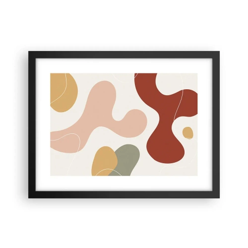 Póster en marco negro - La esencia de la pintura - 40x30 cm