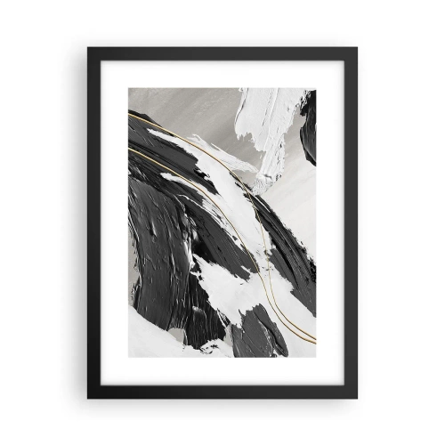 Póster en marco negro - Abstracción con estilo - 30x40 cm