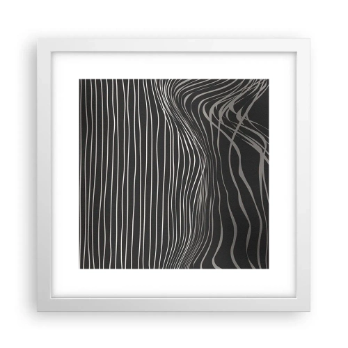 Póster en marco blanco - Ritmo y acento - 30x30 cm