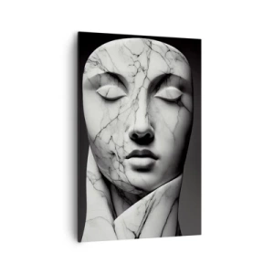 Cuadro sobre lienzo - Impresión de Imagen - Formas de mármol - 80x120 cm