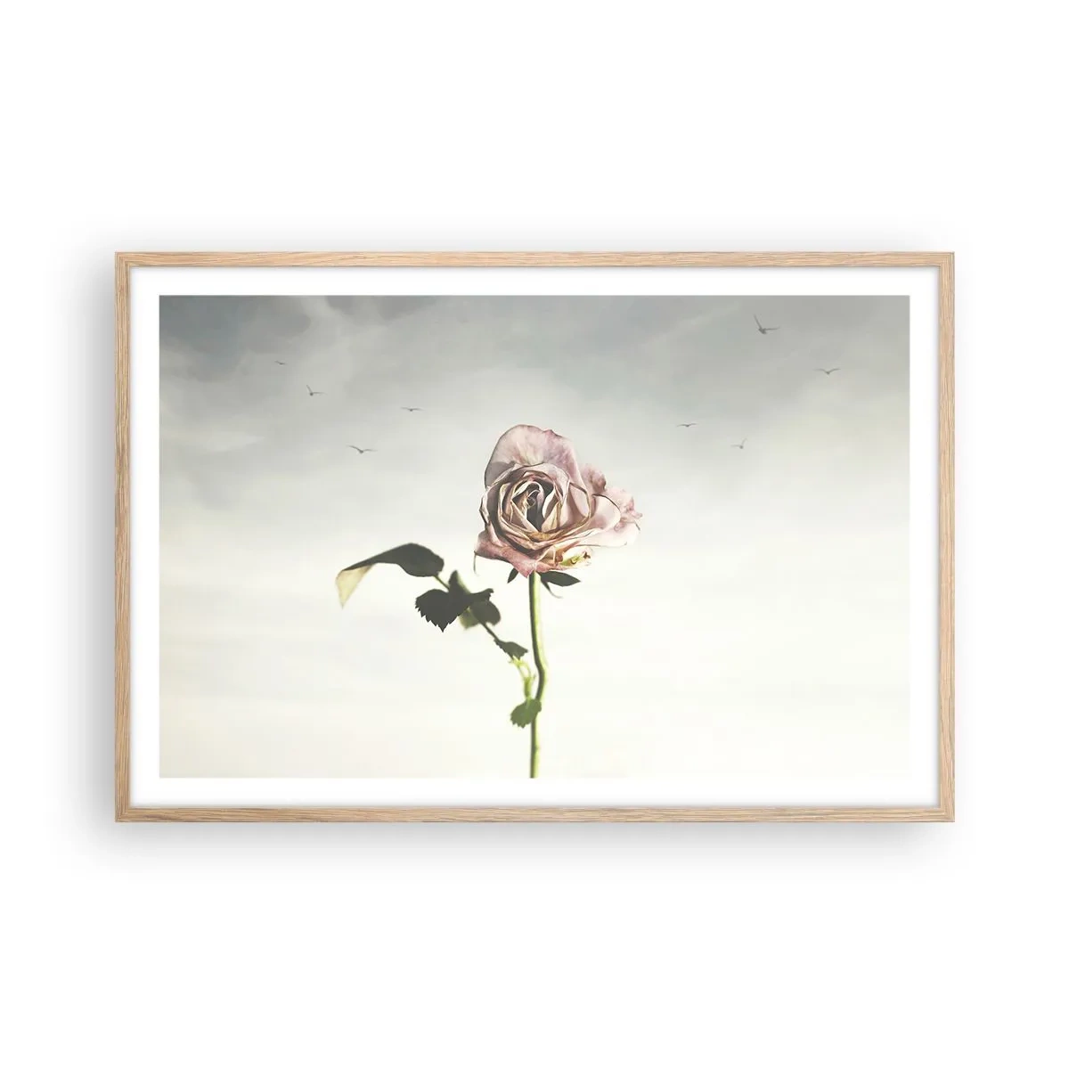 Póster en marco roble claro - Bienvenida a la primavera - 91x61 cm