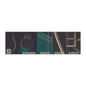 Muestra de fotomural Premium Sand - Un momento antes de que suene - Guitarra, Música, Instrumentos de cuerda - 100x30 cm