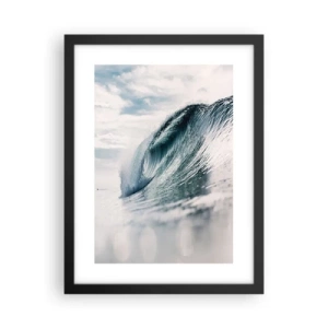 Póster en marco negro - La cima del océano - 30x40 cm