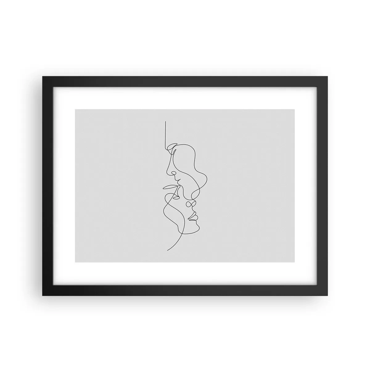 Póster en marco negro - El calor de los deseos lúgubres - 40x30 cm