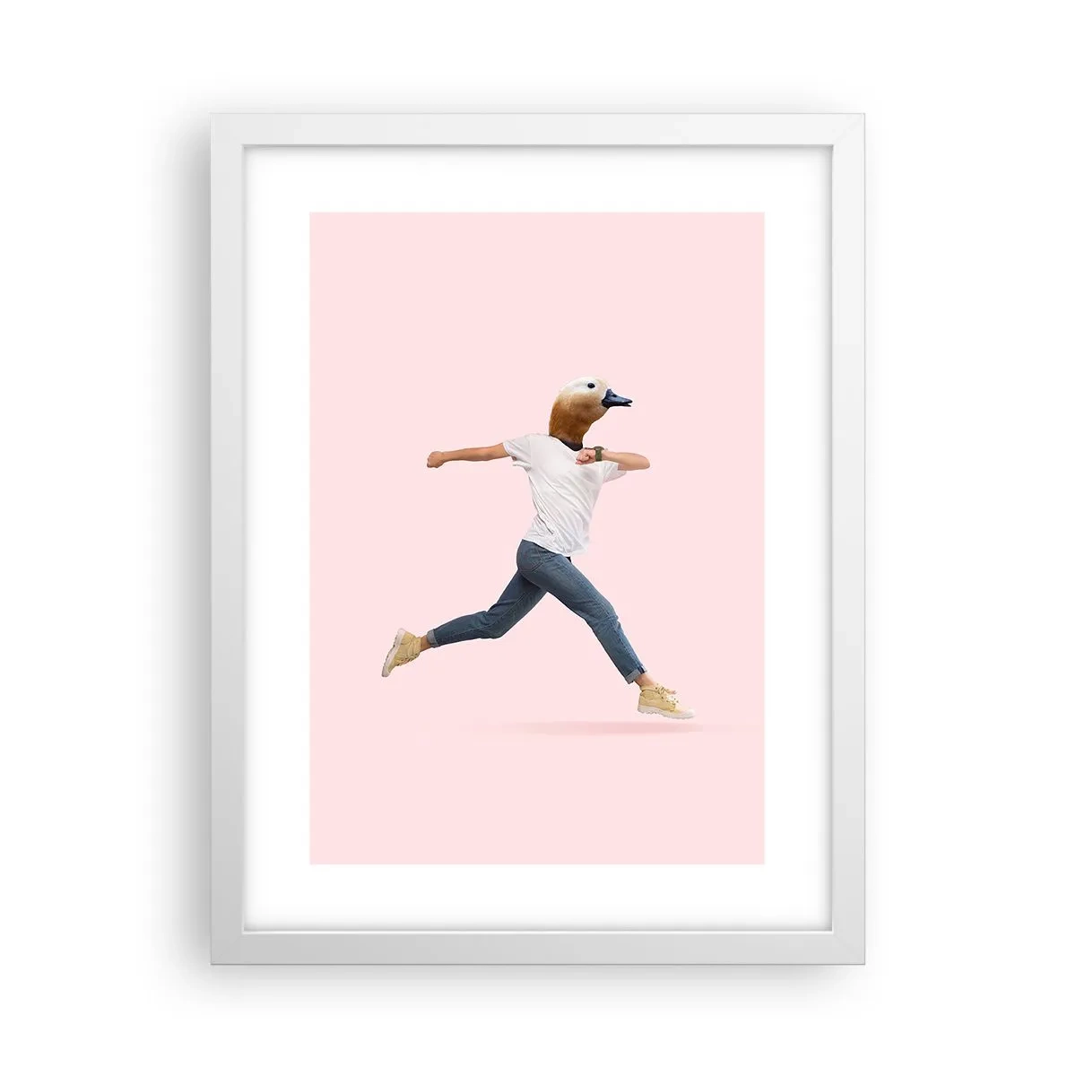 Póster en marco blanco - Una pizca de absurdez - 30x40 cm