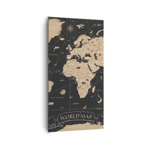 Cuadro sobre lienzo - Impresión de Imagen - Las fronteras de mi mundo - 65x120 cm