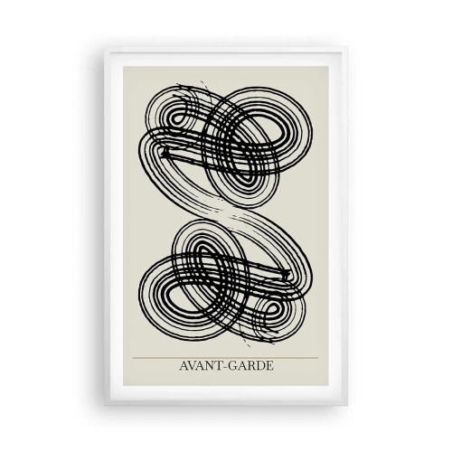 Póster en marco blanco - Salió espontáneamente - 61x91 cm