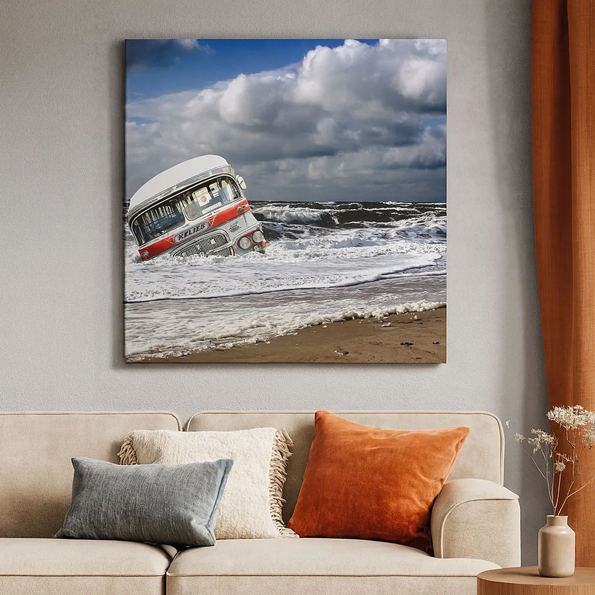 Cuadro sobre lienzo - Impresión de Imagen - ¿Y qué te sorprende? - 30x30 cm