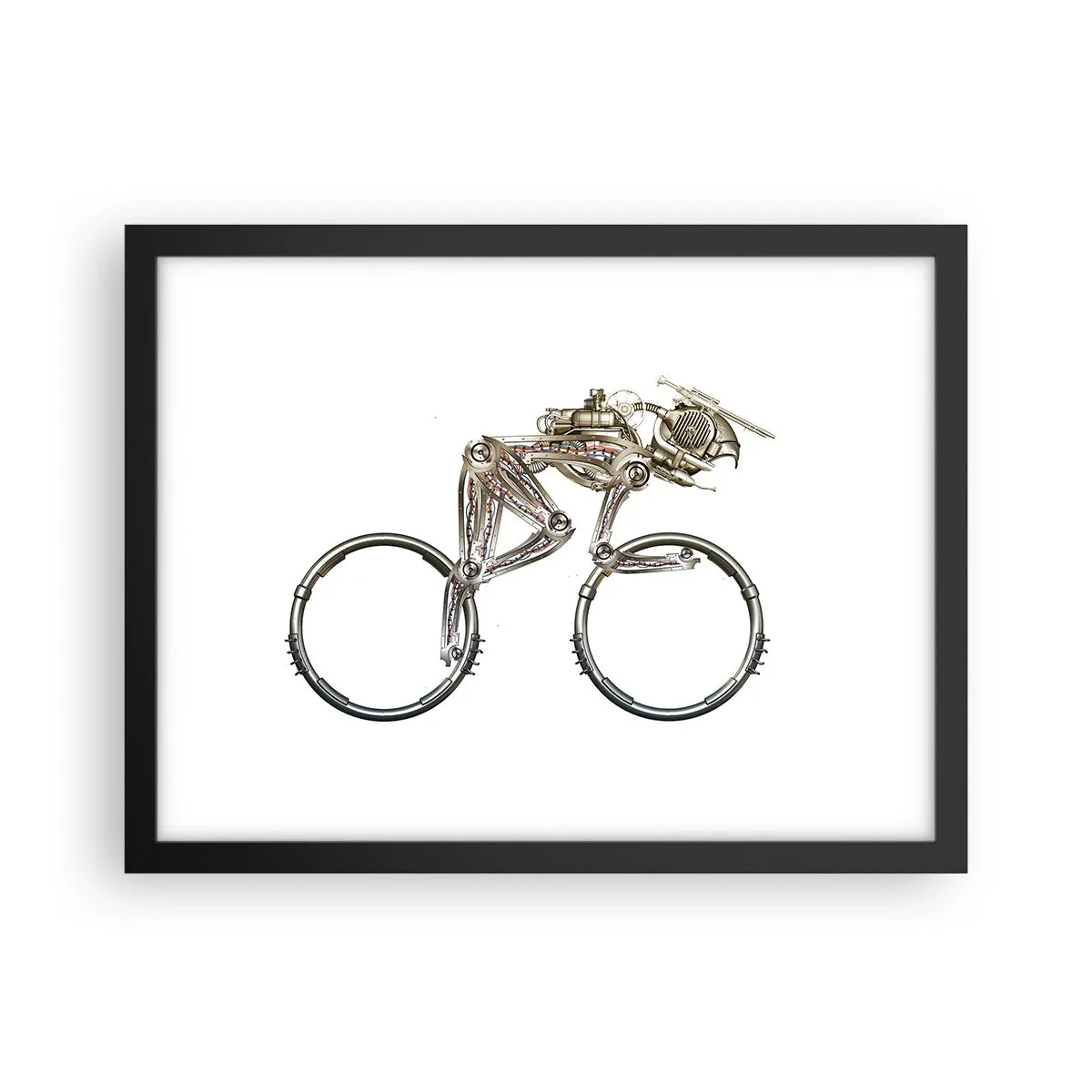 Póster en marco negro - Una magnífica máquina - 40x30 cm