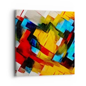 Cuadro sobre lienzo - Impresión de Imagen - Un popurrí multicolor - 40x40 cm