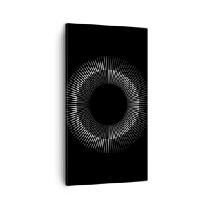 Cuadro sobre lienzo - Impresión de Imagen - Sol negro - 45x80 cm